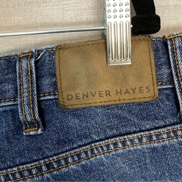 Denver Hayes Straight Jeans 38 X 30 100% Cotton Medium Wash Blue Mid Rise - Picture 5 of 12